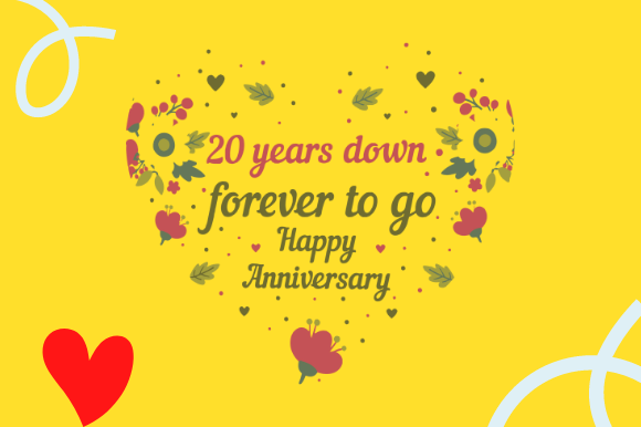 Funny 20th Wedding Anniversary Gift Design Review
