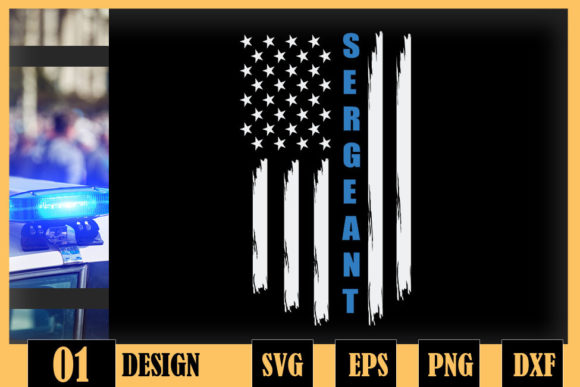 Review: Thin Blue Line Flag Police Sergeant Design