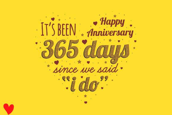 Reviewing HAPPY 1ST WEDDING ANNIVERSARY for Real Embroidery