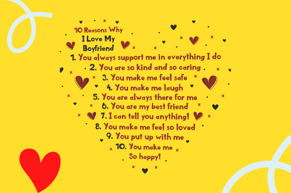 Reviewing the 10 Reasons Why I Love You Gift Design