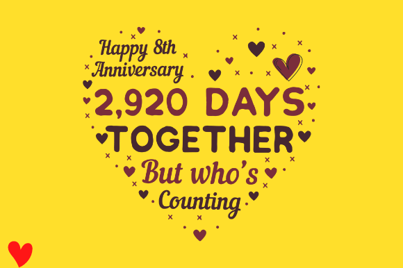 Reviewing the Celebrate 8th Wedding Anniversary Design